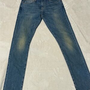Lucky Brand Men's Washed Blue 110 skinny Straight Jeans